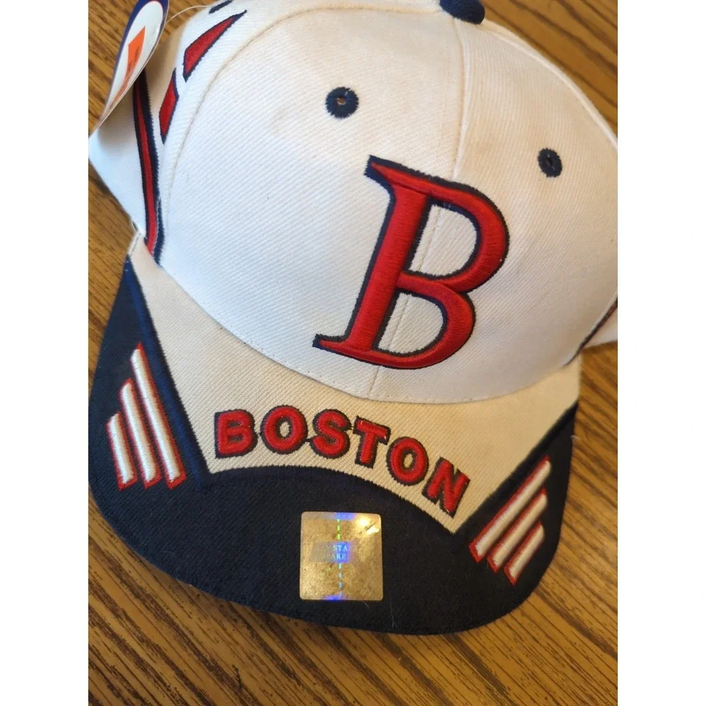 Bay State Apparel Embroidered Boston Red Sox Red White Blue Hat Cap‎ Adjustable